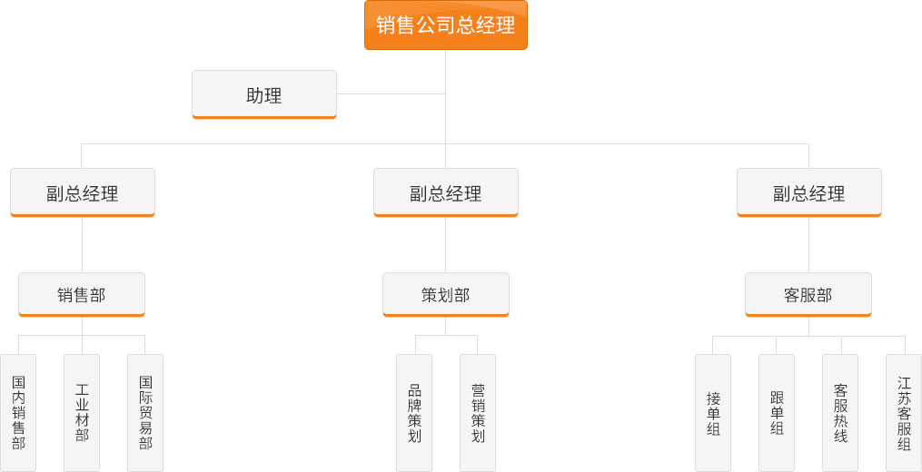 銷(xiāo)售公司組織架構