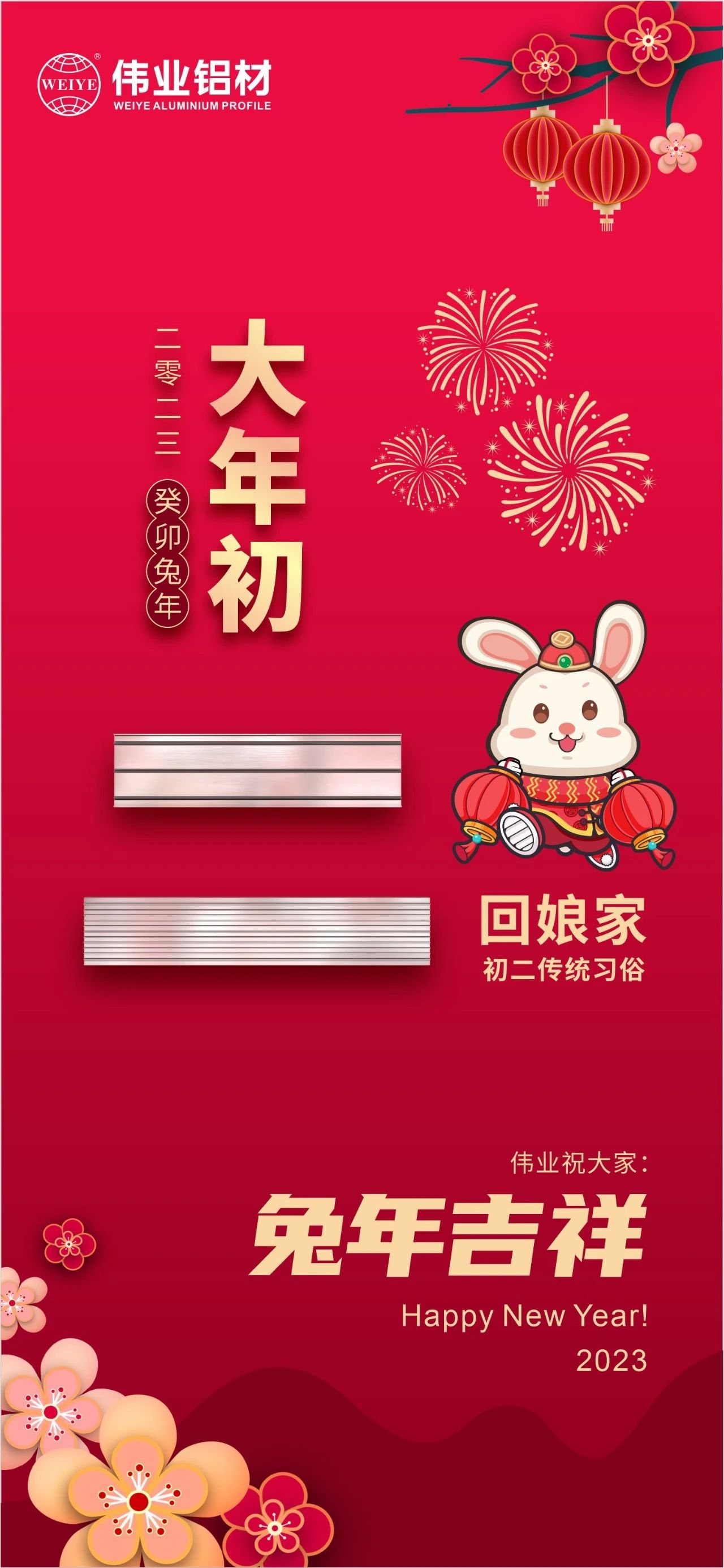 大年初二·回娘家 | 偉業(yè)祝您兔年吉祥，新春大吉